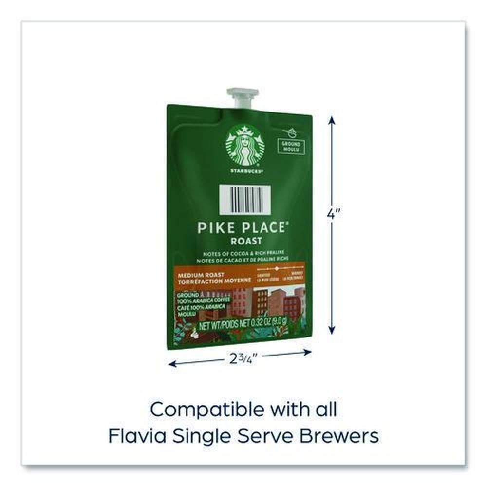 FLAVIA 48725 Starbucks Pike Place Roast Coffee Freshpack 38/CT