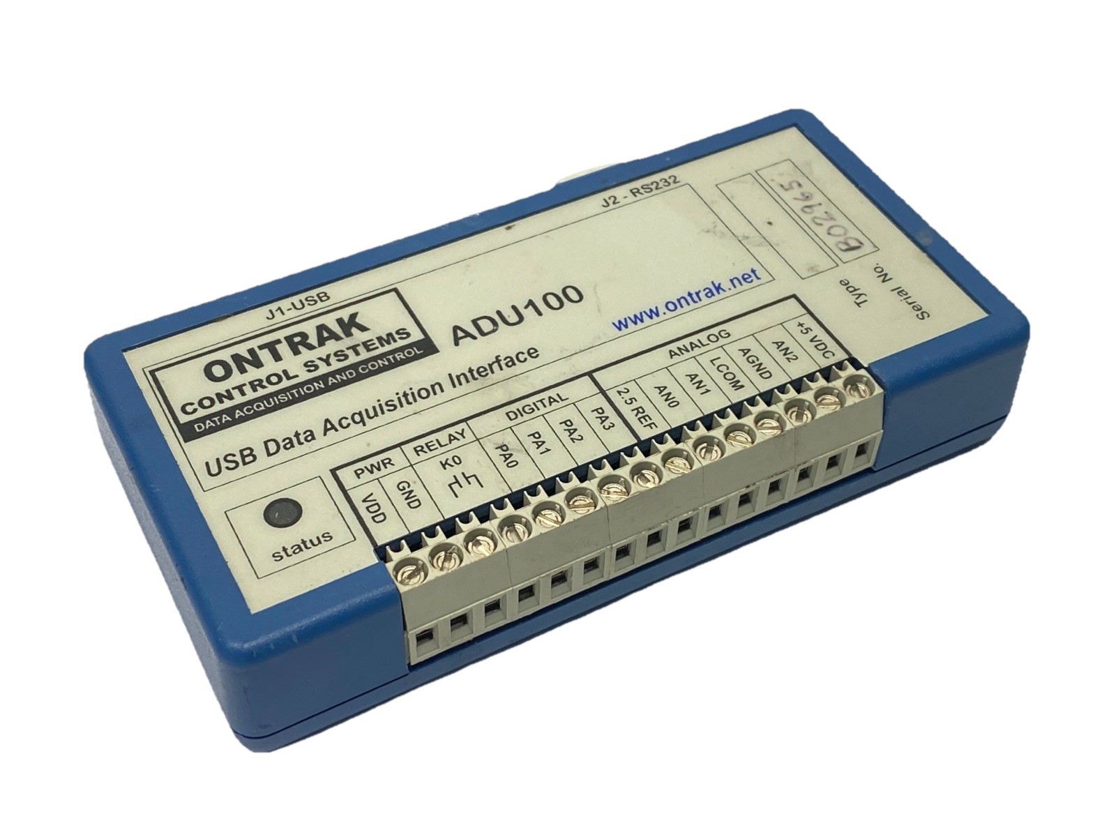 Ontrak Control Systems ADU100 USB Data Acquisition Interface