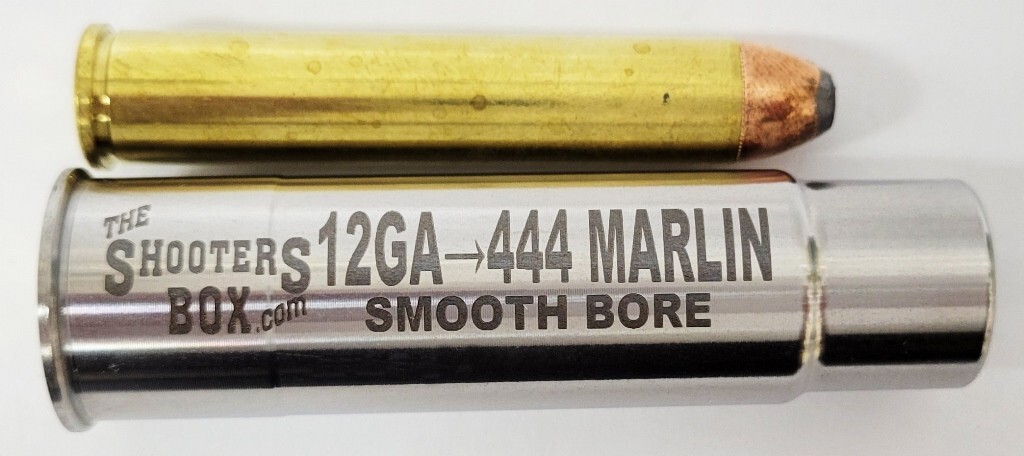 12GA to 444 Marlin Shotgun Adapter - Chamber Reducer - Stainless - Free Ship!