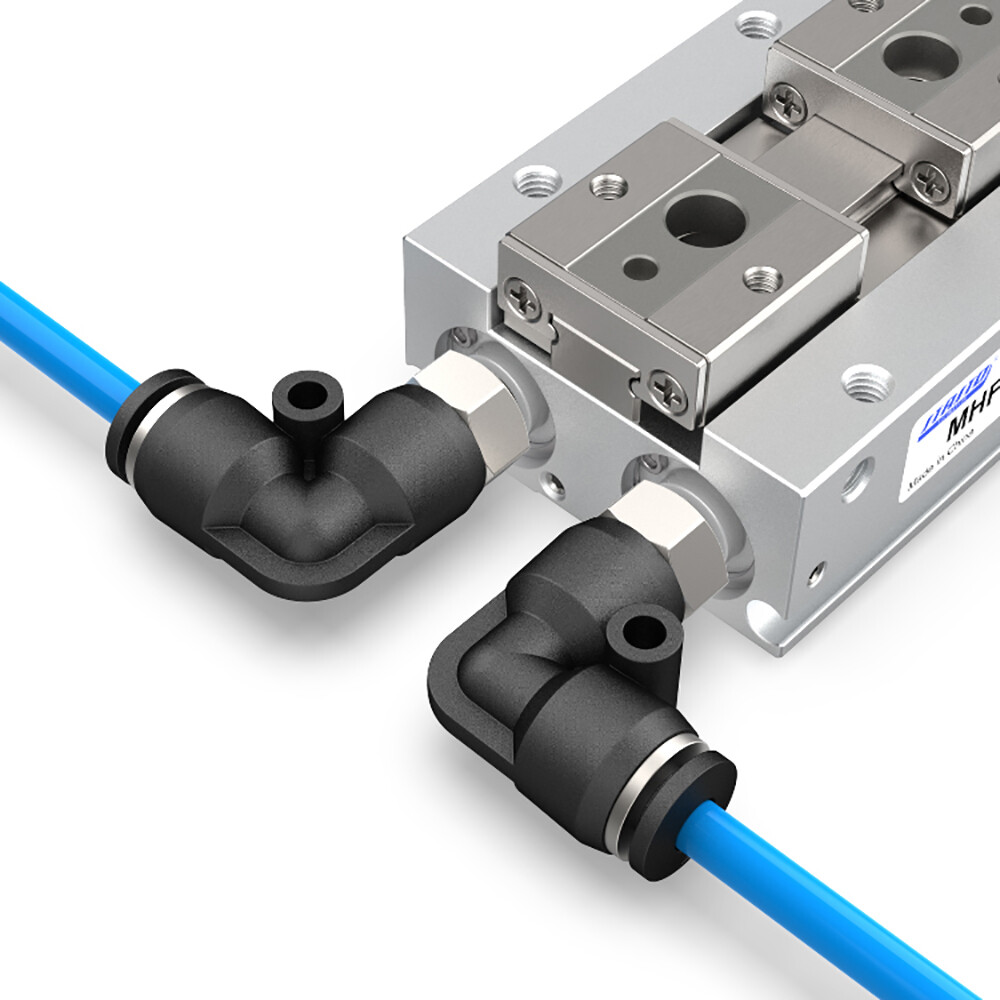 3mm 5mm 6mm 9.7mm Pneumatic Tube 90° Elbow Male Swivel Push To Connect Fitting