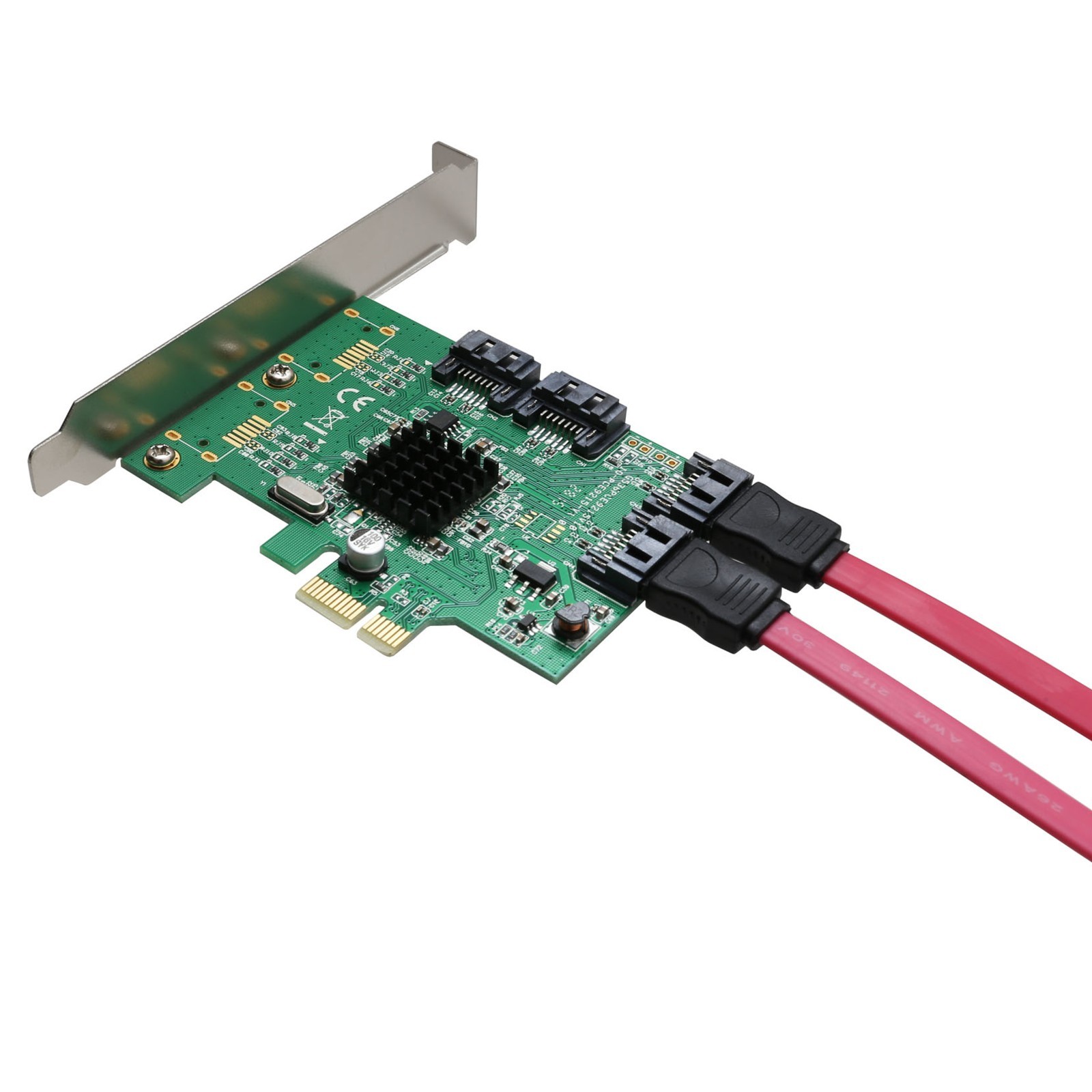 Open Box- 4 Port SATA III NON-RAID PCI-e 2.0 x1 Card