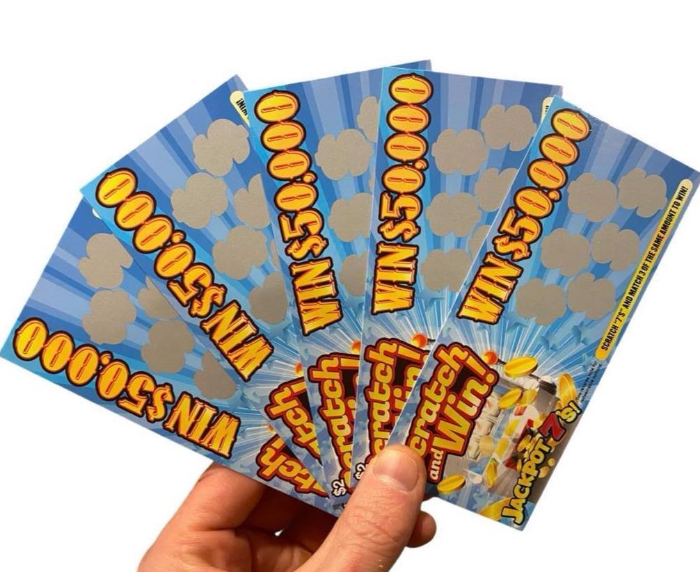 5pk Fake Lotto Tickets – Hilarious Joke Gag Prank, All Winners! "I Won!" Lottery