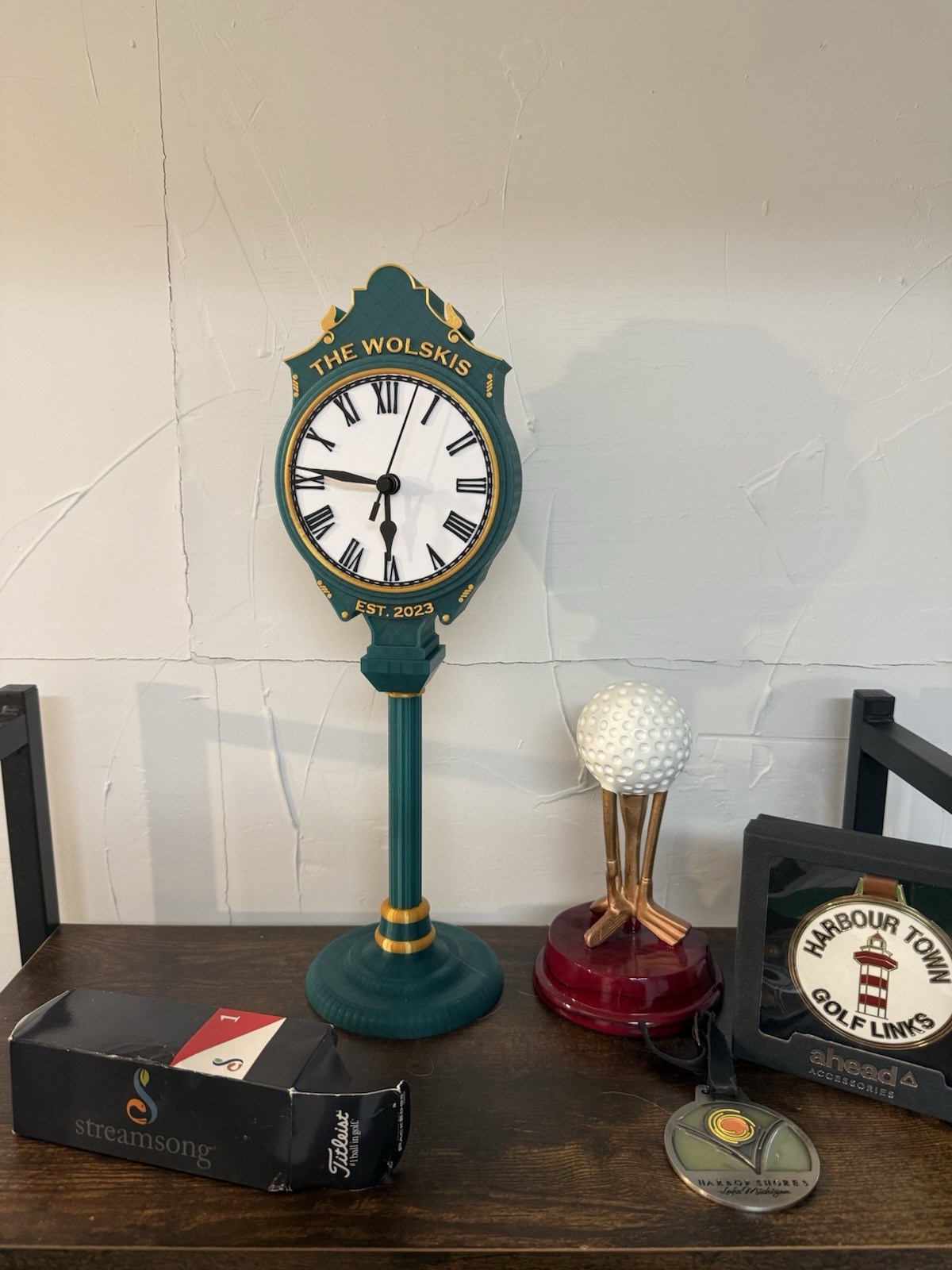 Personalized Golf Clock - Custom Name & EST. YEAR