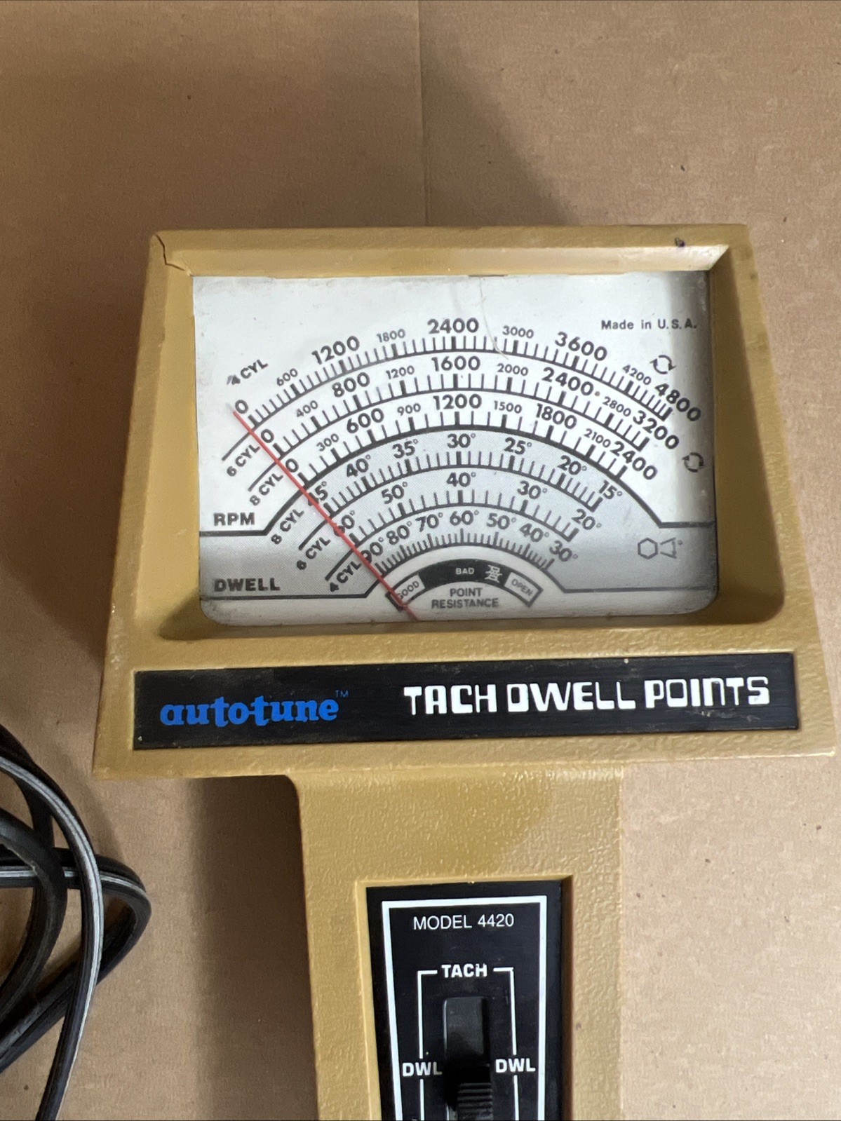 Auto-tune Tach Dwell Points Model 4420 Made In USA