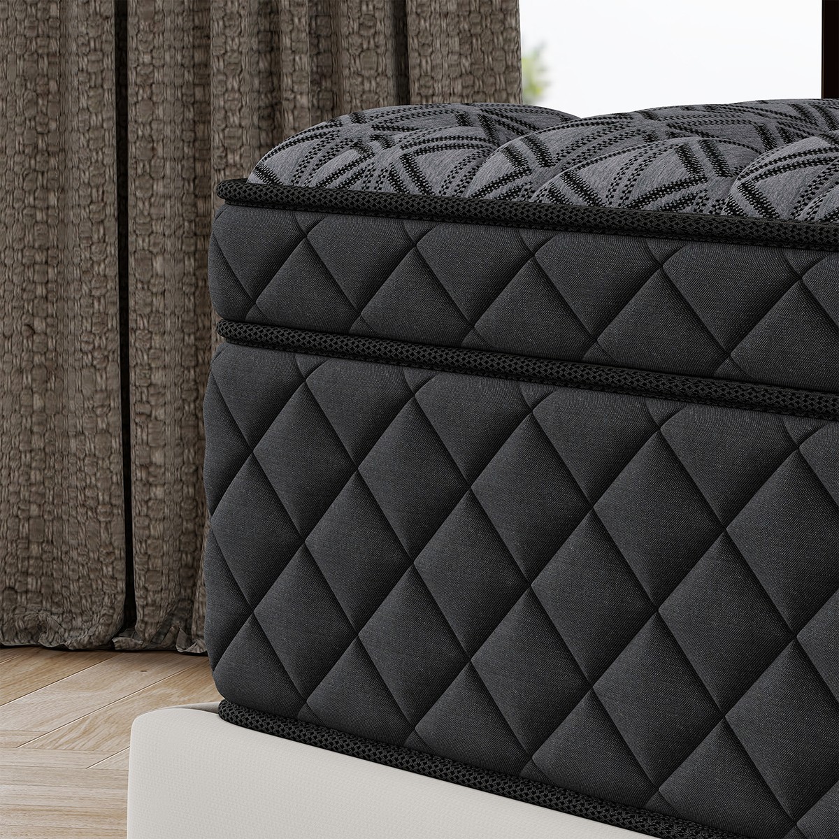 12" 14" Twin Full Queen King Mattress Gel Memory Foam Pocket Spring Bed in a Box