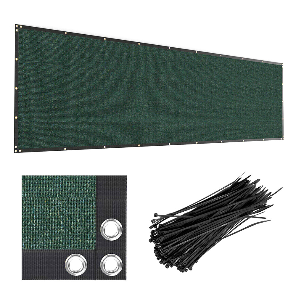 200GSM Fence Privacy Screen Cover Mesh 4' 5' 6' 8' x 50' Black Green Beige Brown