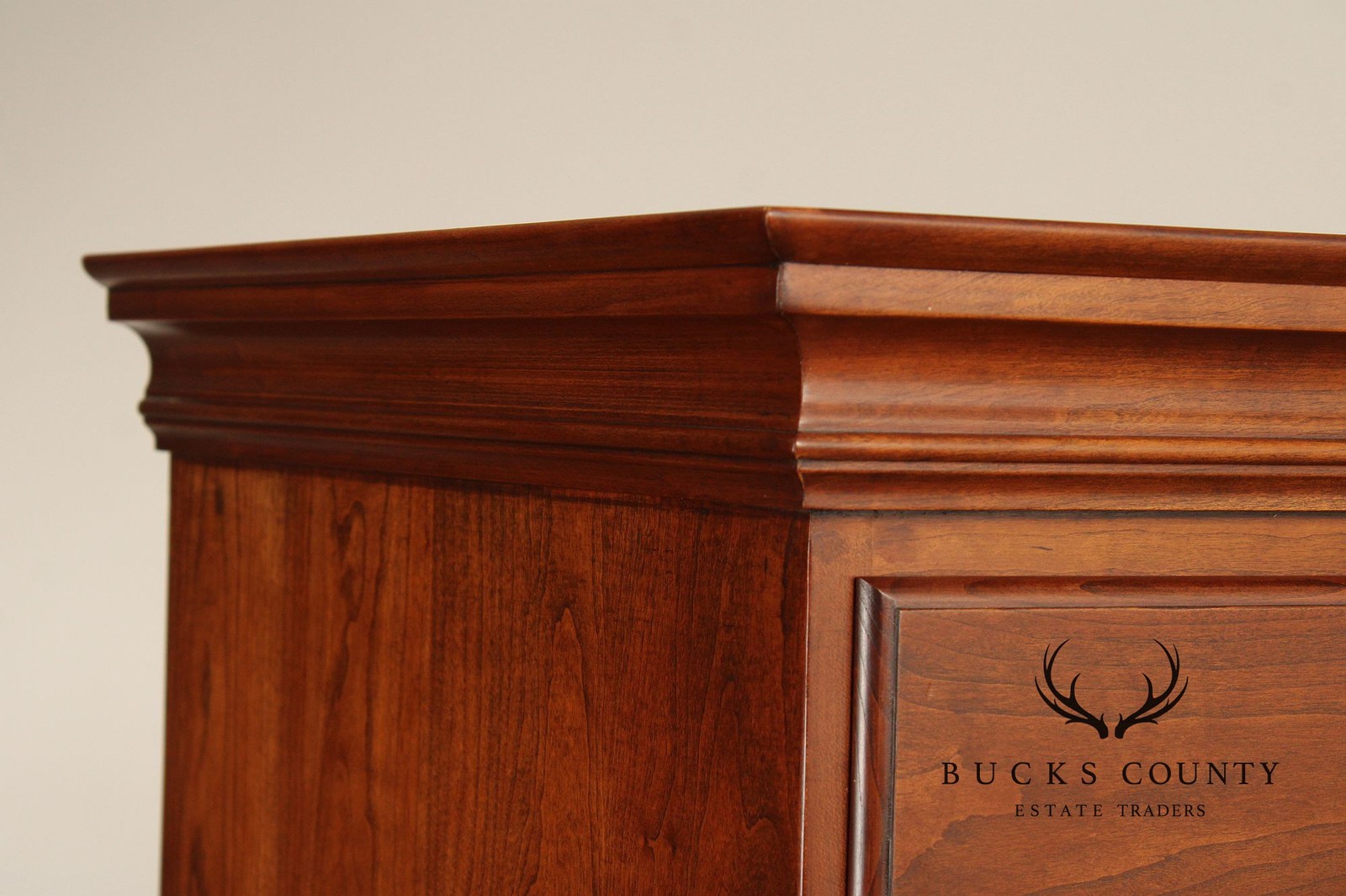 Custom Crafted Queen Anne Style Cherry Highboy Chest