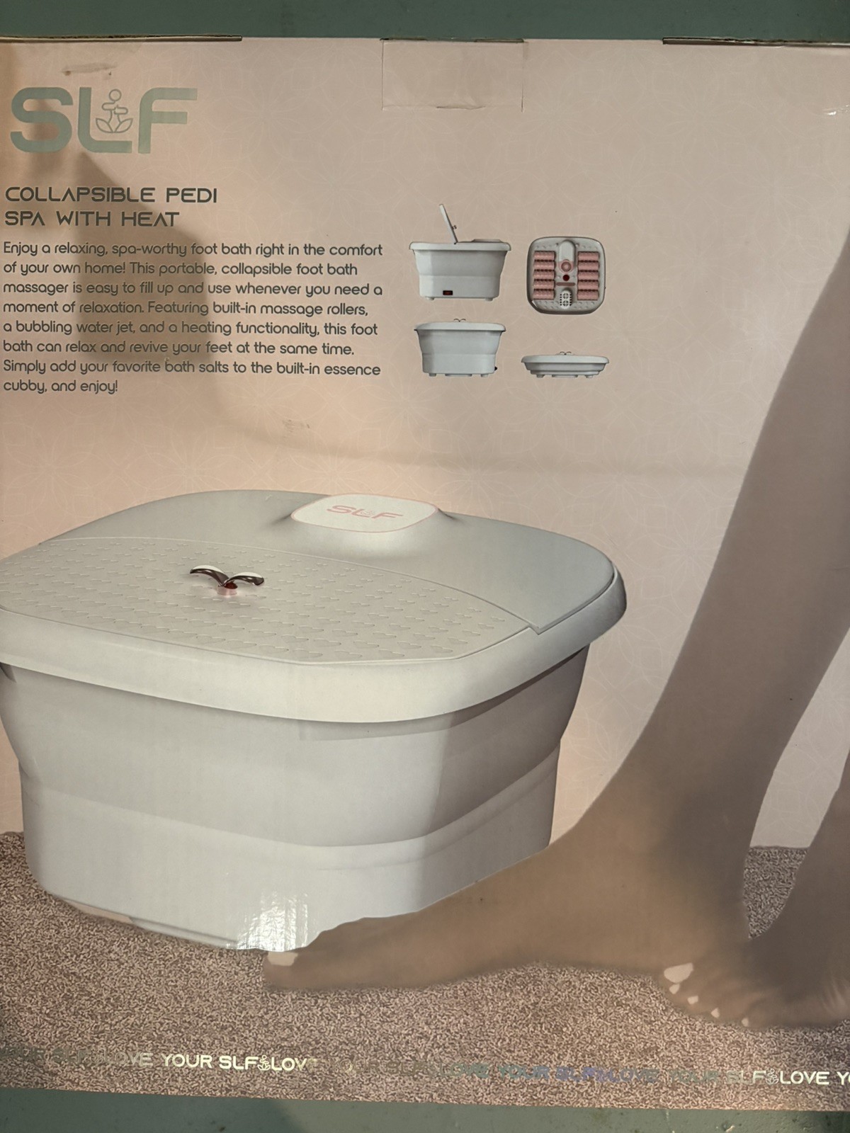 Pedi Spa bath bucket with Heat and massage collapsible- SLF manufacturer
