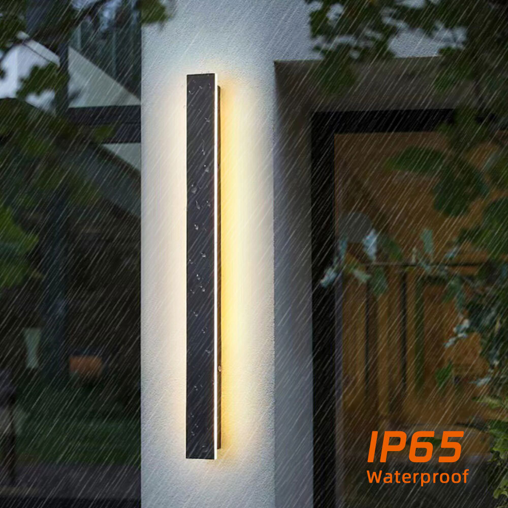 LED Wall Light Sconce Waterproof Outdoor Modern Lamp Exterior Lights Long Strip