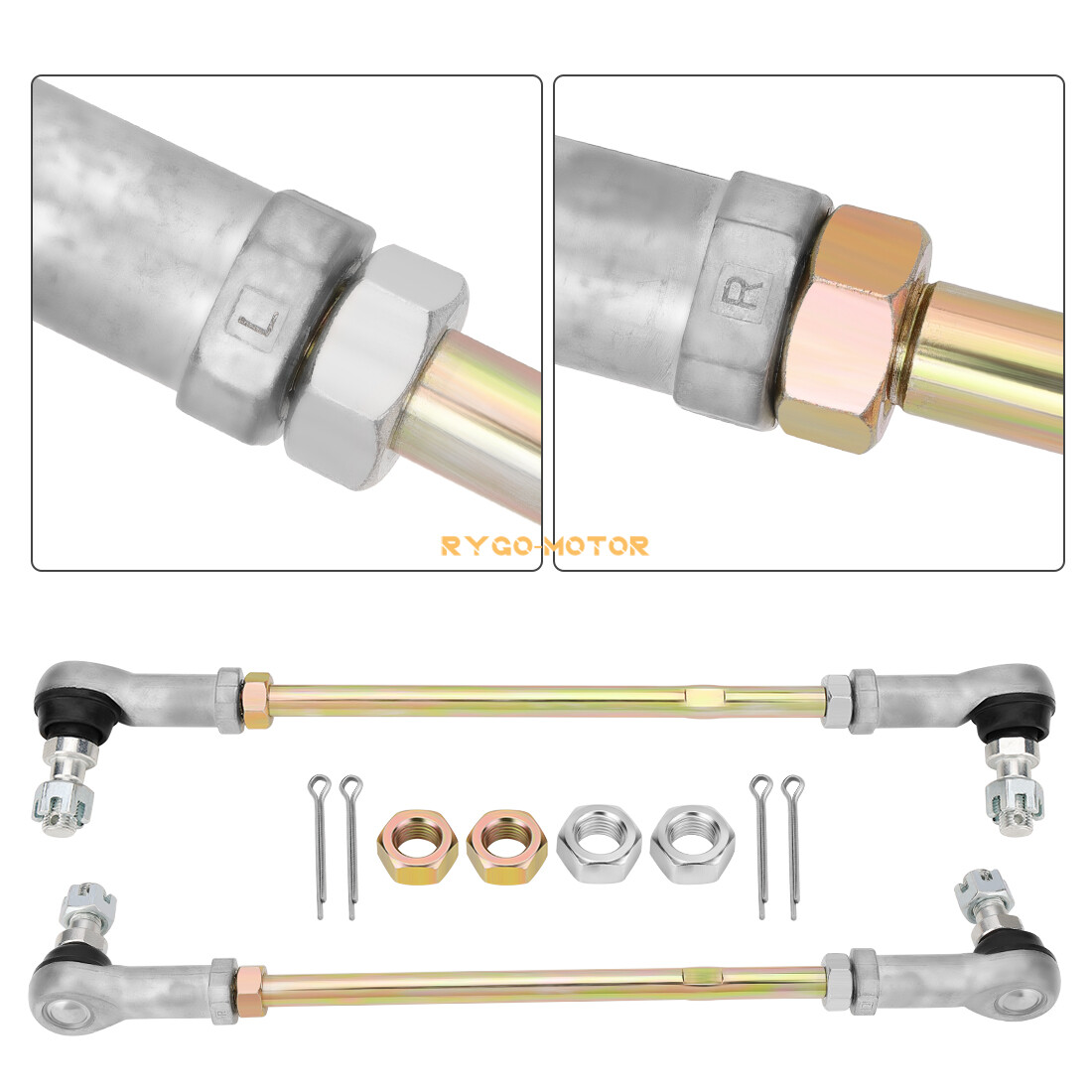 Left & Right Tie Rod Ends Assy for Honda Rancher 350 TRX350TE/TM/FE/FM 2000-2006