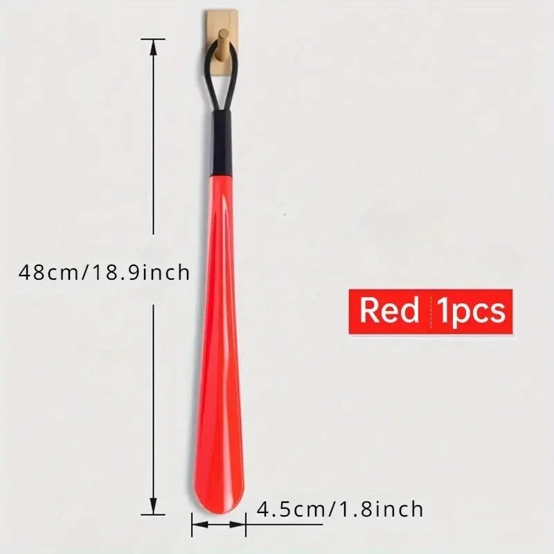 1pc Extra long flexible plastic shoe horns do not require bending durable shoe s