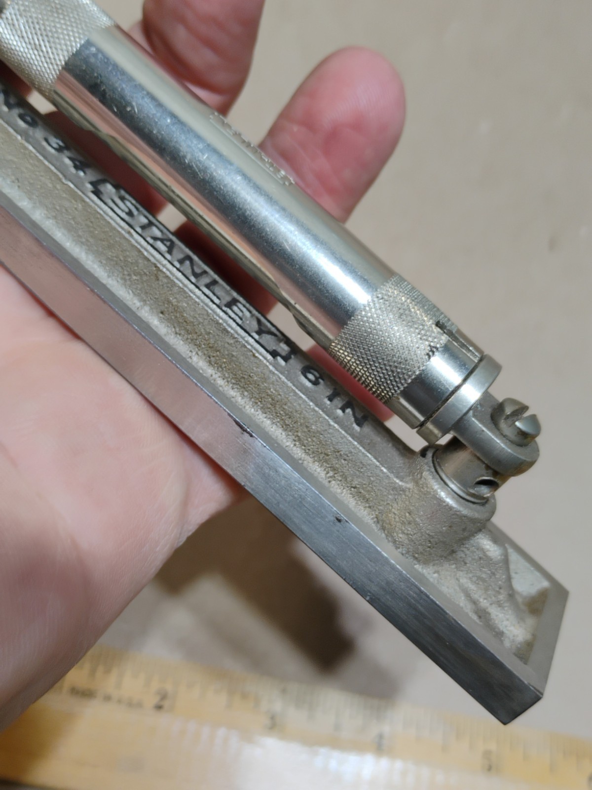 Vintage Stanley USA 6" No. 34 Machinist Level V Bottom - Nice