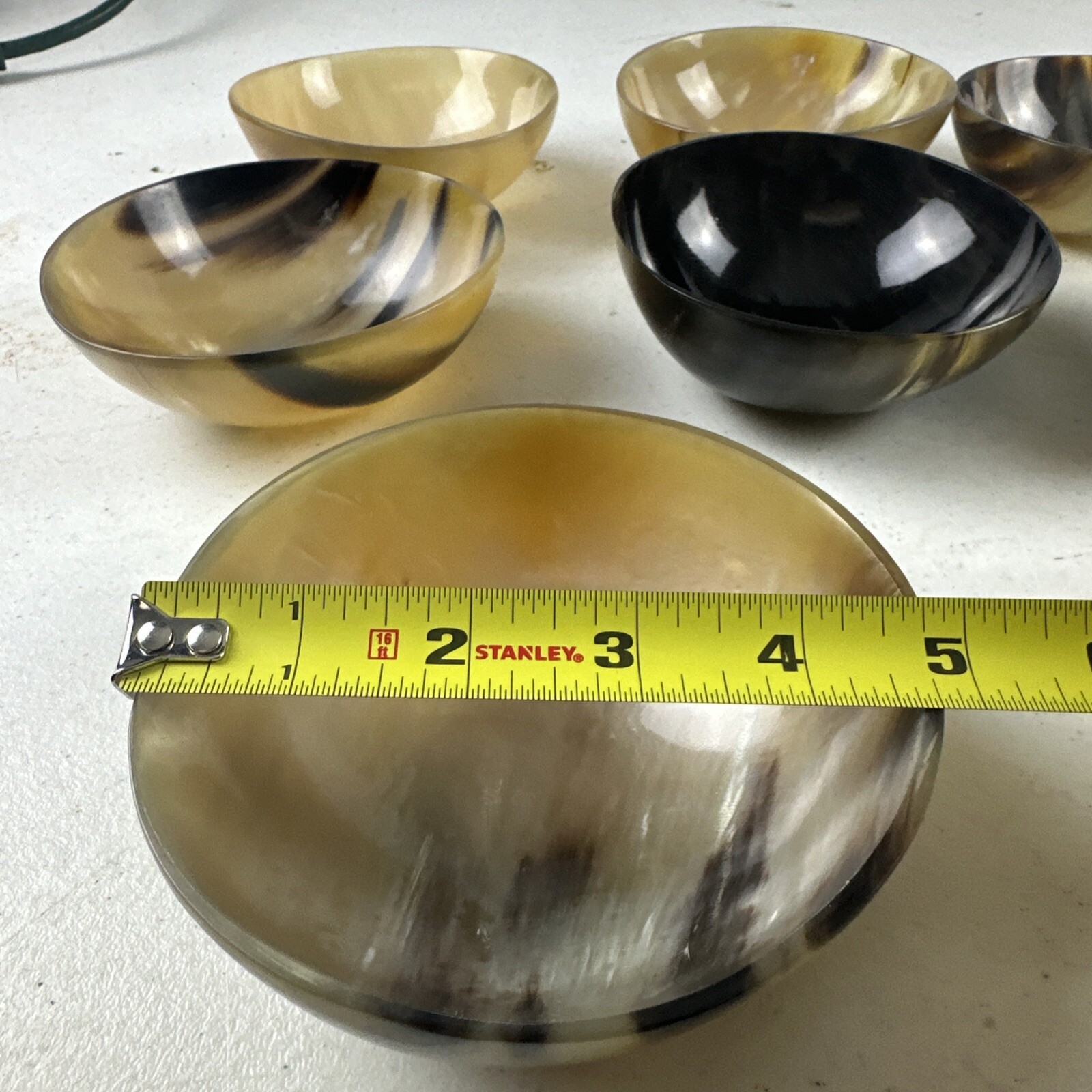 Medieval Offering Bowl Handmade Polished Horn : 4 3/4” Tall And 2” Wide