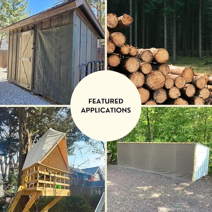 Tarp Supply Heavy Duty Brown Canvas Tarp With Grommets