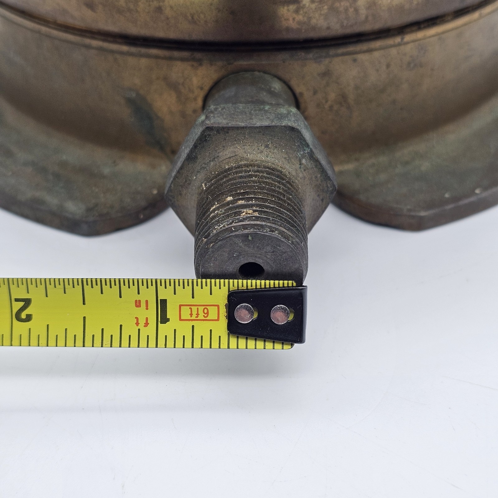 Watson Stillman Antique Brass Pressure Gauge 10,000 PSI