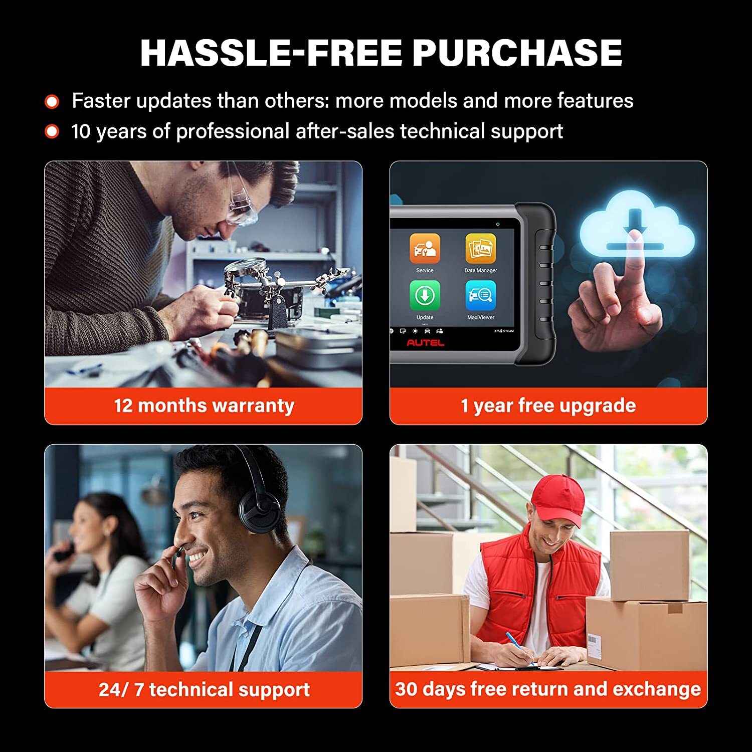 2023 Autel MaxiCOM MK808S Bidirectional Car Diagnostic Scanner Tool Key Coding