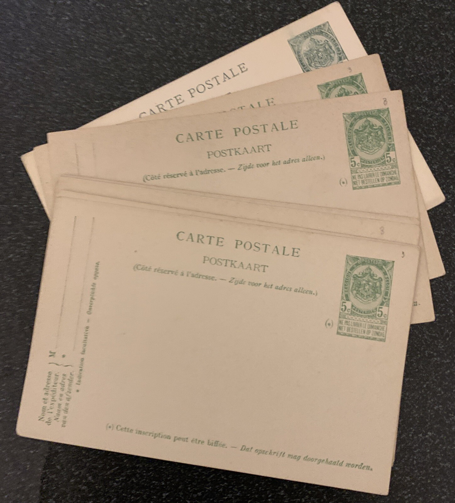 Belgium PAQUEBOT SHIPS 1900s Vintage Postcards x 9 Excellent Condition