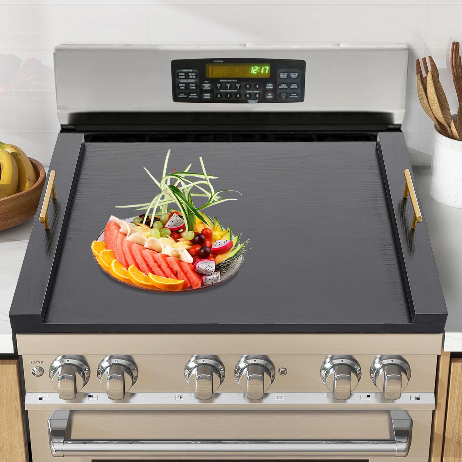 76*55*6 Stove Top Cover, Noodle Board Stove Covers, Stovetop Plate W/Screwdriver