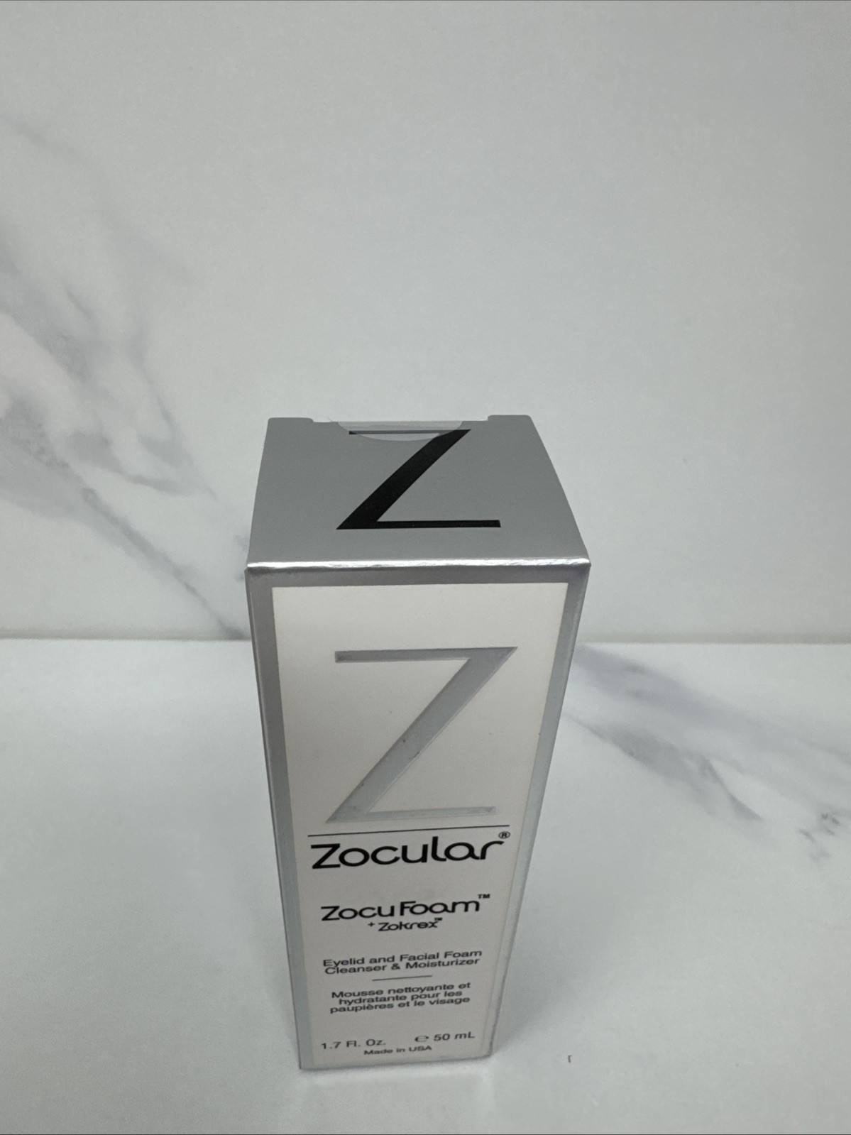 Zocular ZocuFoam Eyelid & Facial Foam Cleanser & Moisturizer Eyelid Scrub 1.7 Oz