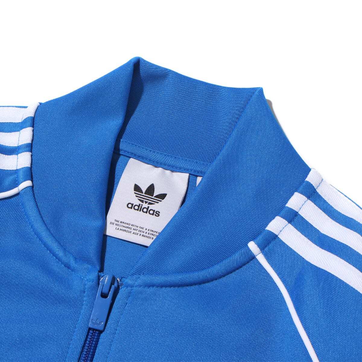 adidas Originals Classics Track Jacket White Logo Retro Blue Bird Top Men Size