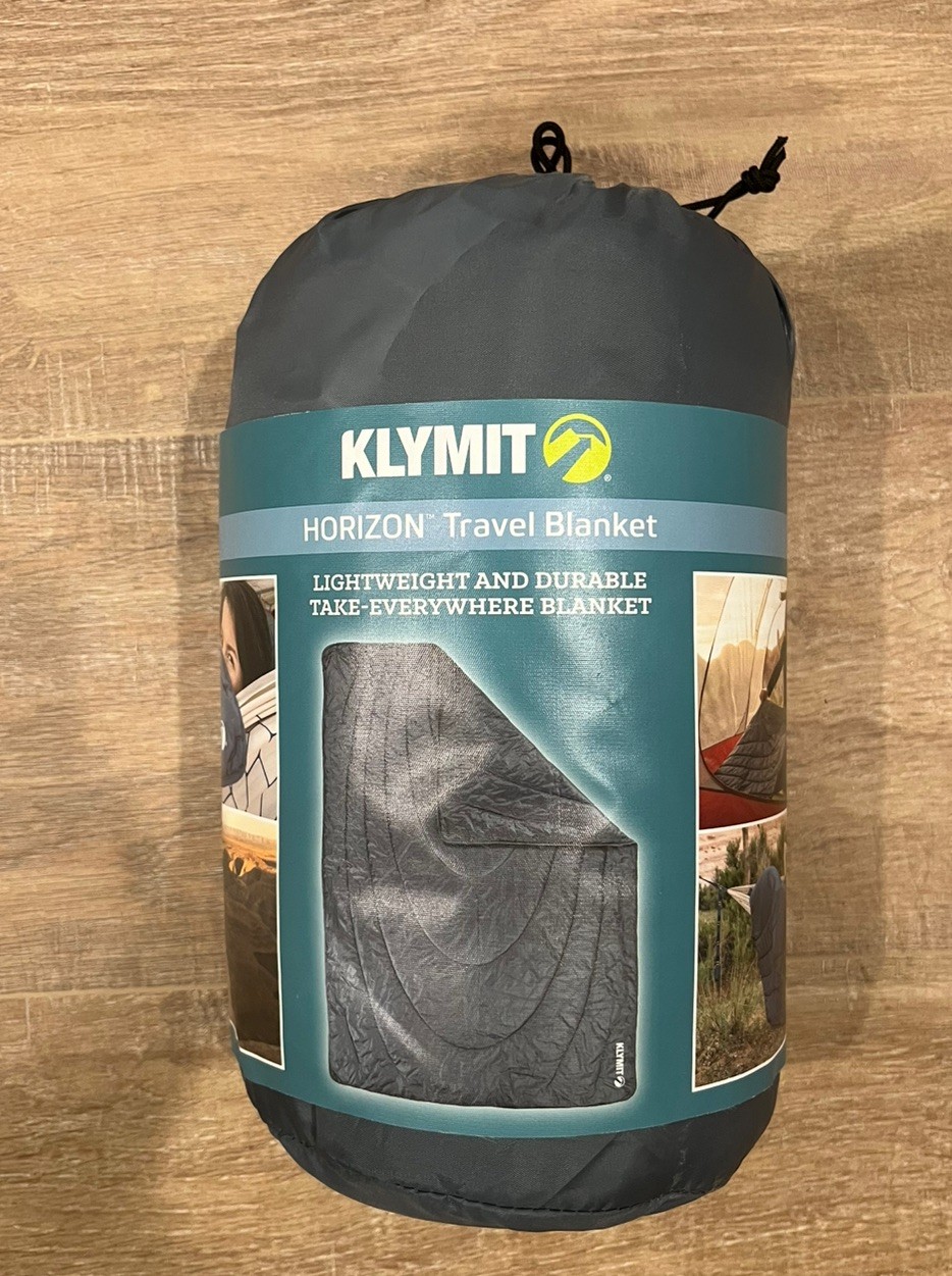 Horizon Travel Blanket By Klymit - Packable- Stuff Sack Included- Brand New