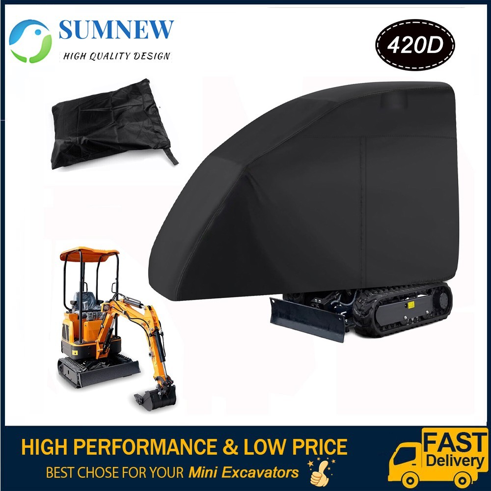 Full Cover For Mini Excavators Outdoor Waterproof UV Snow Dust Rain Resistant