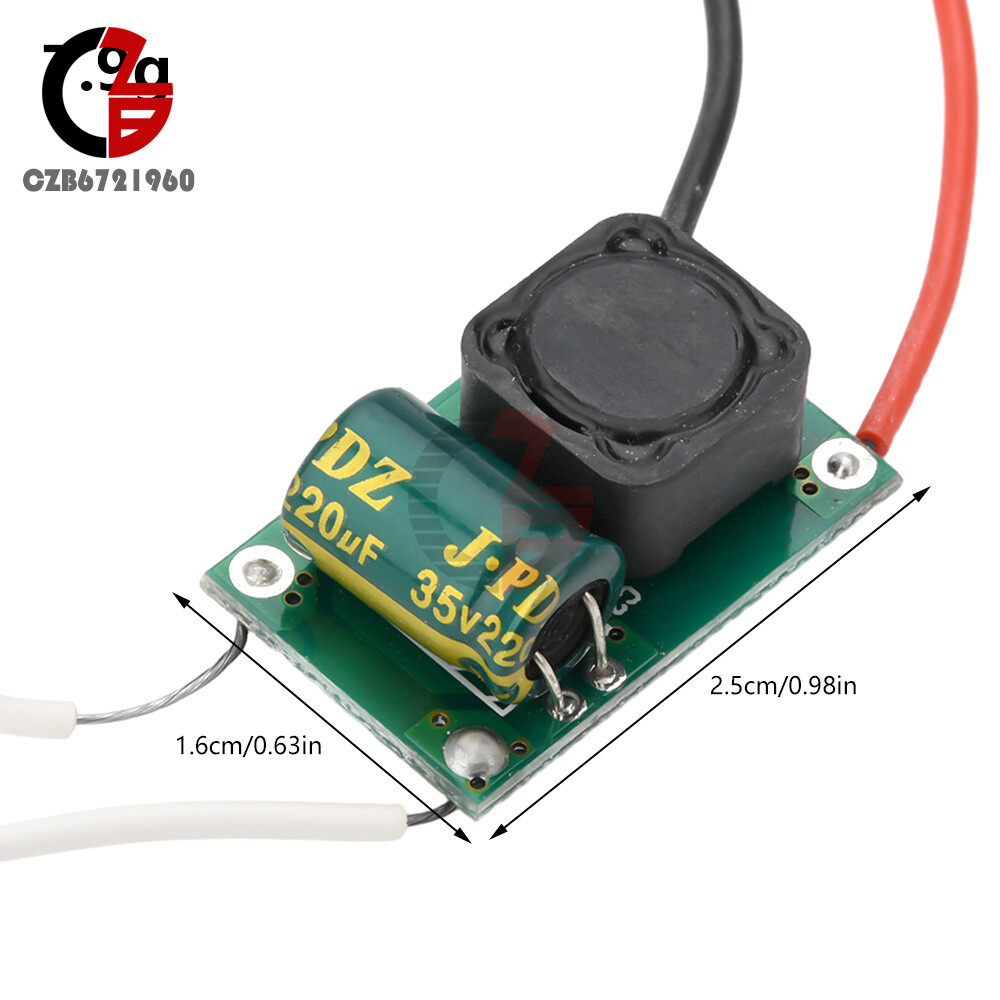 10W Constant Current LED Driver DC9-24V to DC8-11V 900mA for 10W High Power LED