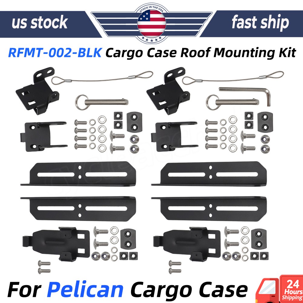 For Pelican RFMT-002-BLK Cargo Case Roof Mount Kit BX140R, BX55S, BX85S, BX90R