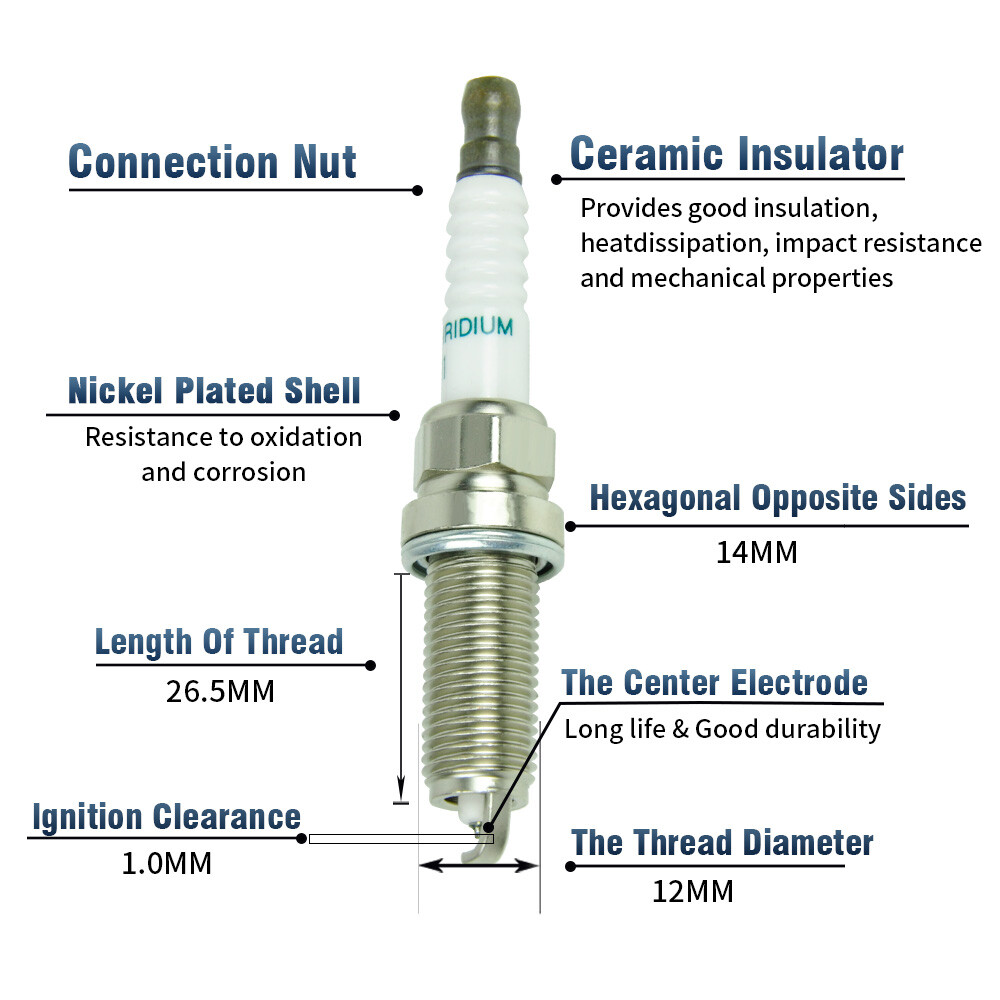6X Ignition Coils & Spark Plugs UF550 Fit For 2014-2019 Infiniti QX60 3.5L V6