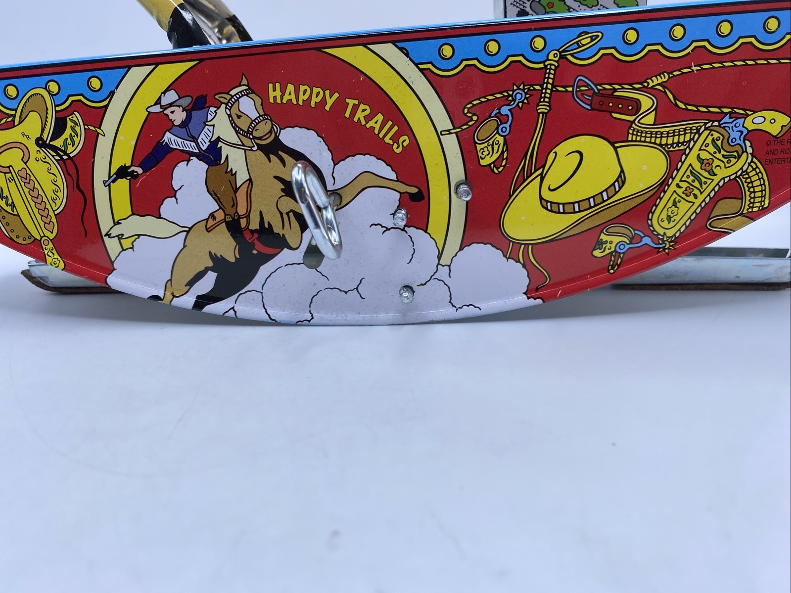 Roy Rogers And Trigger Wind Up Toy Vintage Reproduction Schilling Cowboy-READ