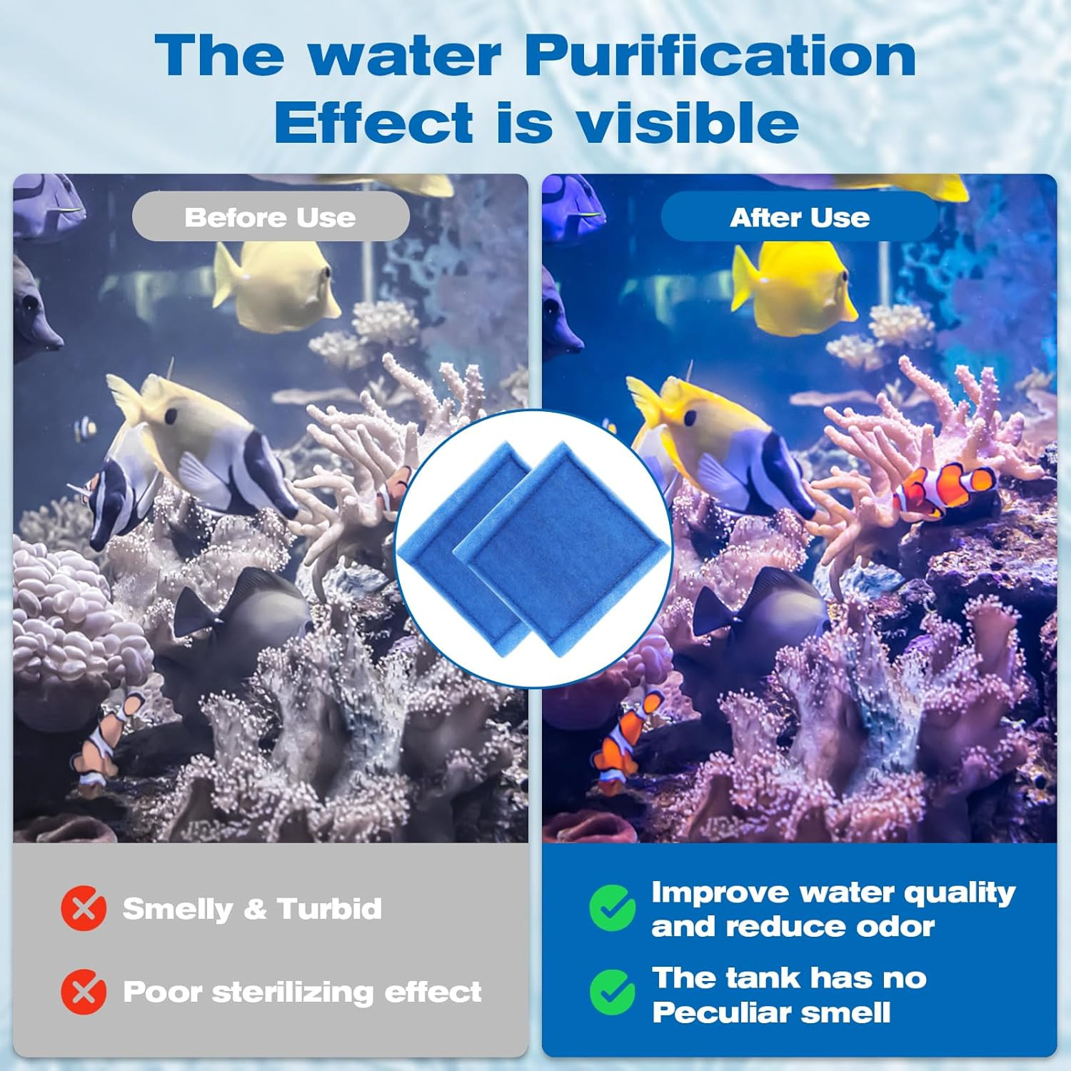 12 Pack Aquarium Filter Cartridges for Aqua-Tech 30-60/20-40 Gallon Fish Tank