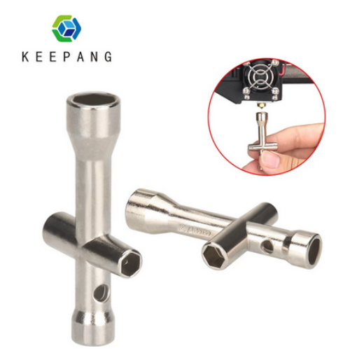 Cross wrench for 3D Printer Hot End Nozzle (M2 M2.5 M3 M4 Screw Nut)