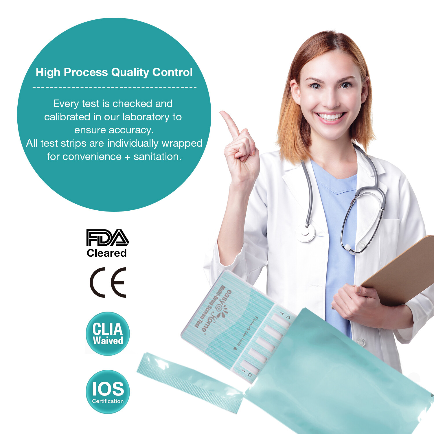 Easy@Home 12 Panel Urine Dip Drug Test Strip Variant Pack, #EDOAP-1124