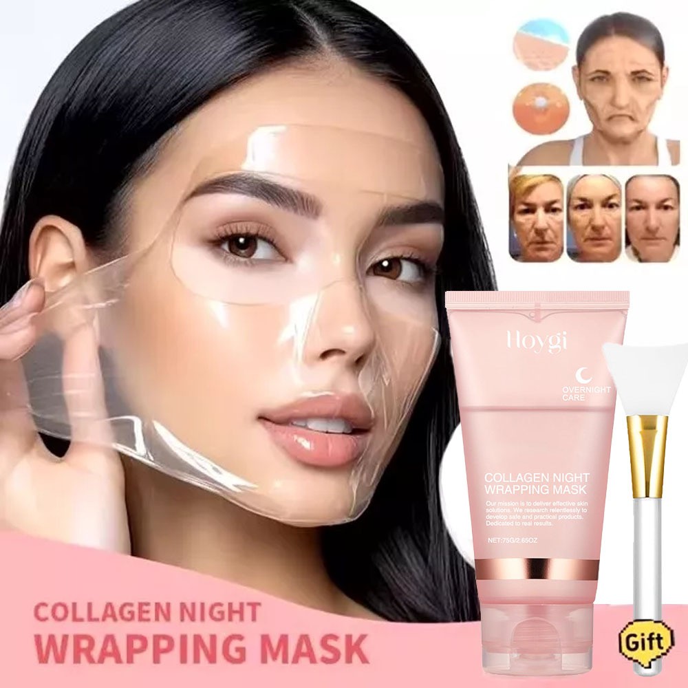 Collagen Overnight Wrapping Mask KOREAN GLASS SKIN ROUTINE elasticity hydration
