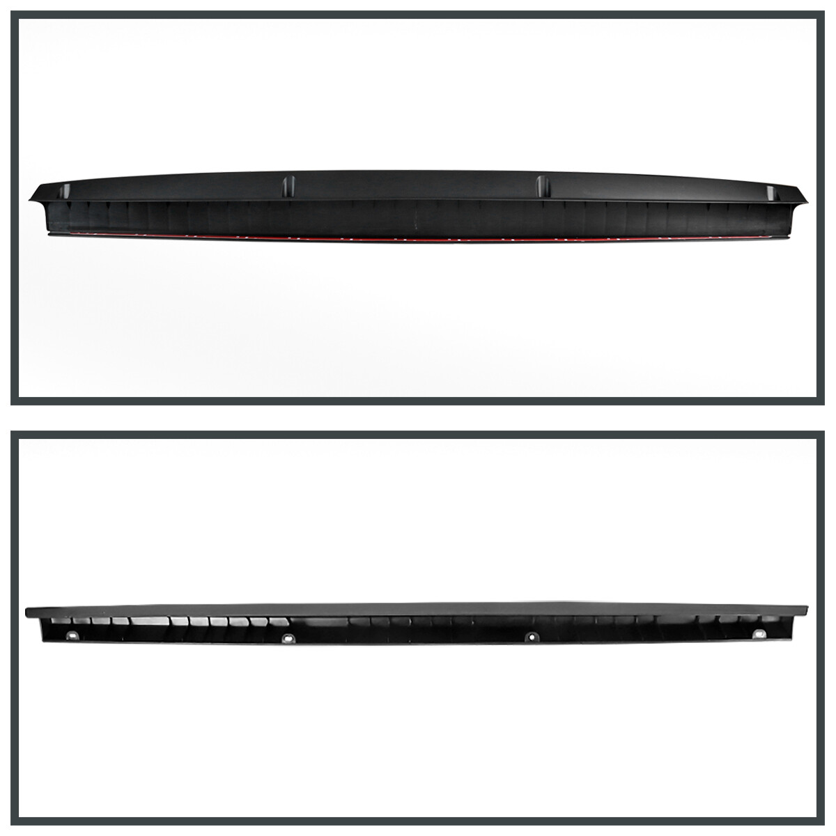 Fits 2006-2008 Dodge Ram 1500 2500 3500 Black Tailgate Molding Cap Spoiler Cover