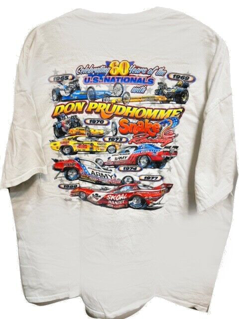 VRHTF NHRA VINTAGE DON PRUDHOMME 60 YEARS OF THE NHRA US NATIONALS" XL T SHIRT