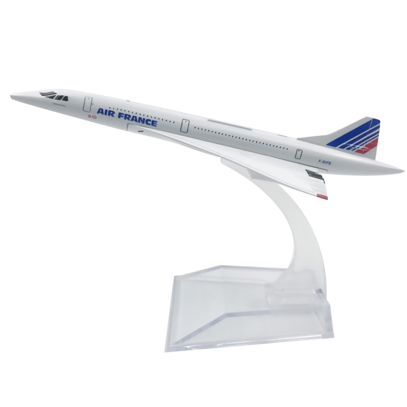 16cm Diecast Alloy Air France Concorde Plane Model 1:400 Scale Toy Collection
