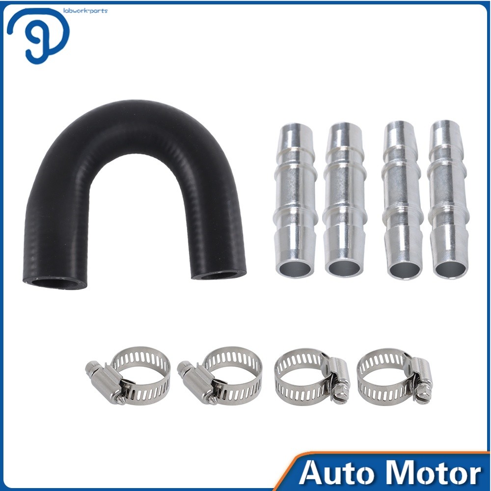 Upgrade Aluminum Engine Heater Core Bypass Kit 626-001 with 5/8" 3/4" Hose Kit