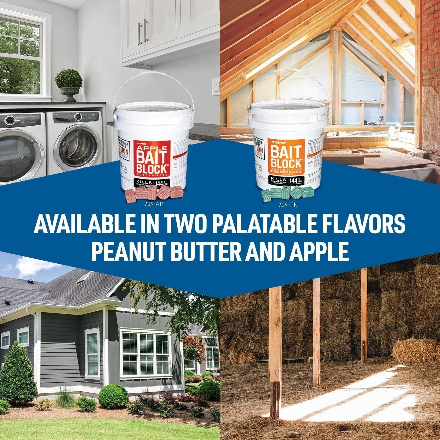 144 Count Rodenticide Blocks - Diphacinone Formula for Instant Rodent Control