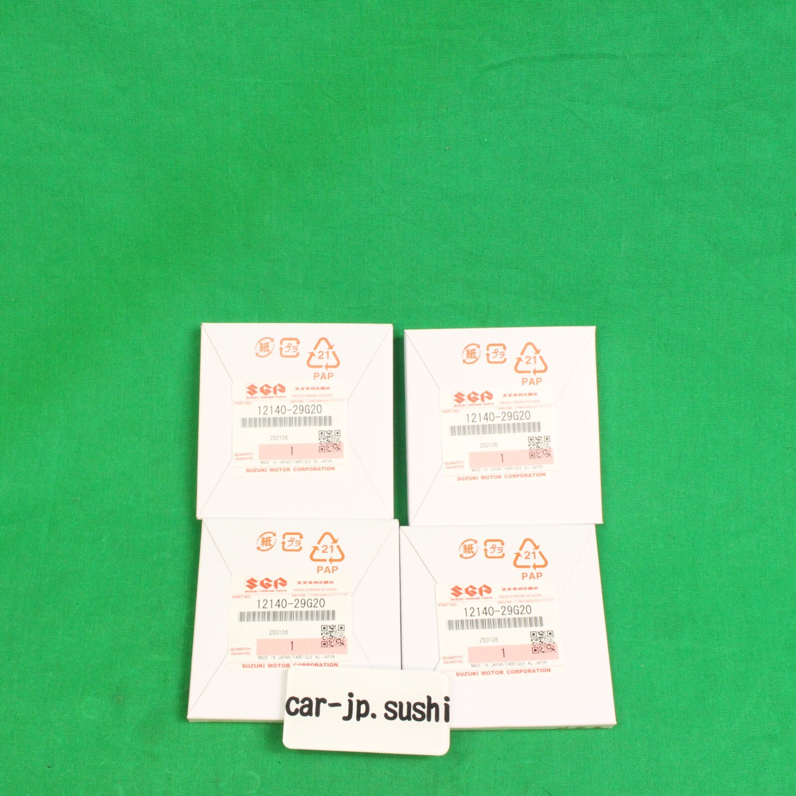 SUZUKI Genuine 2008-2022 GSXR600 GSX-R600 L M Piston Ring x4 Set 12140-29G20 x4