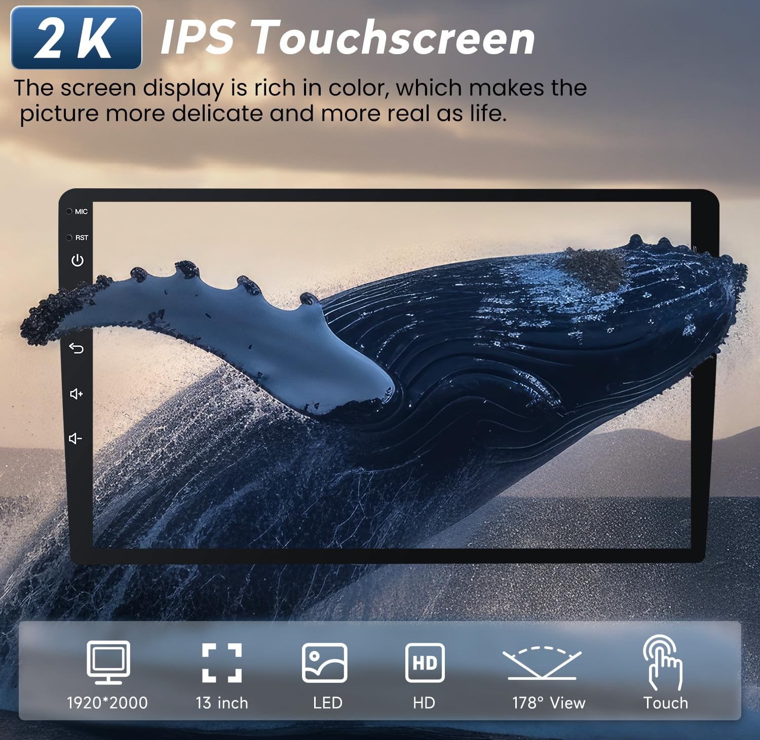 For 2014-2018 Chevy Silverado GMC Sierra CarPlay Car Radio Stereo GPS 32GB 13.1"