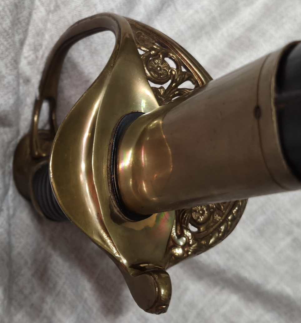 Hilborn Hamburger Solingen US Marines Officer Dress Sword Used