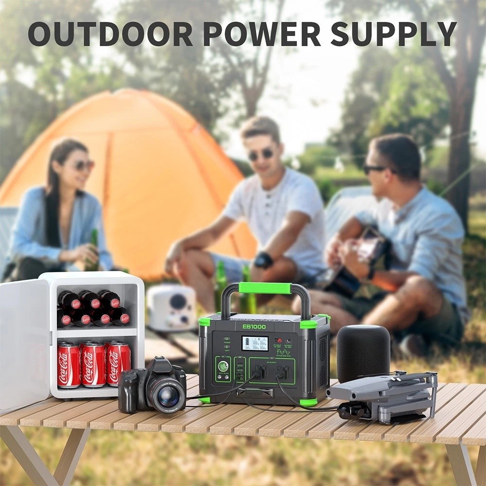 1000W 999Wh All-Round Portable Power Station NEW for Solar Generator Camping RV
