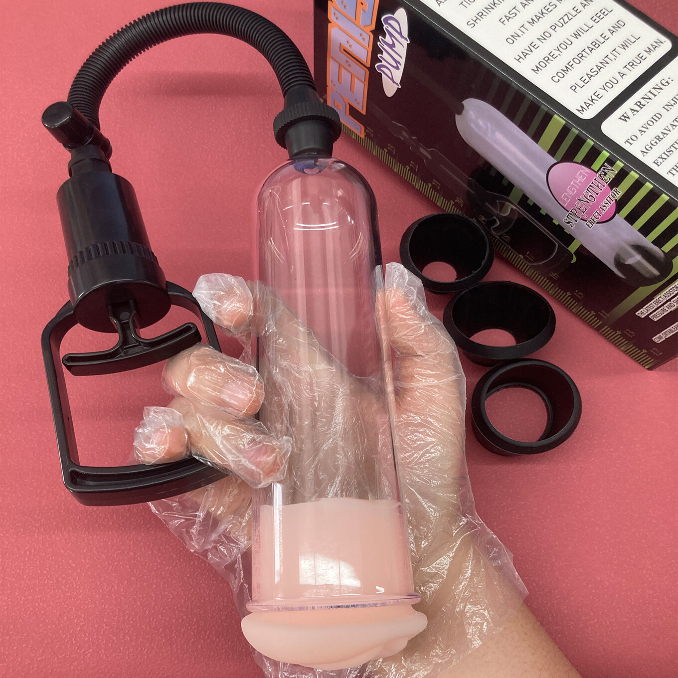 Vacuum Penis Pump for Male ED Enhancement Erectile Enlargement Penis Enlarger BG