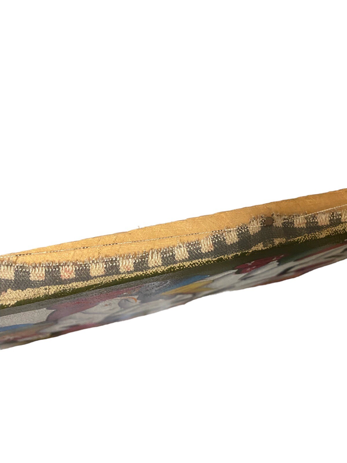 Art Painting Haitian Folk Women At Market Haiti Stretched Fabric Home Decor