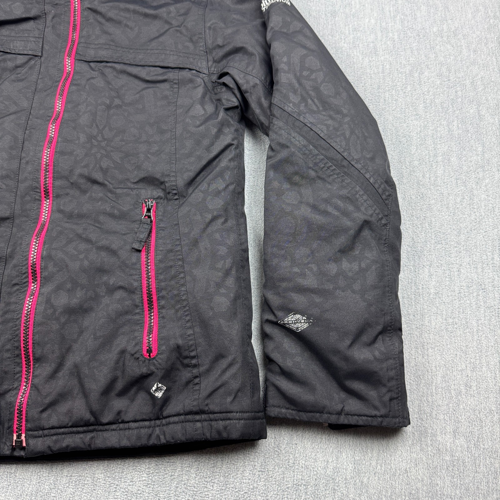 Columbia Jacket Youth Girls 14/16 Black Omni-Tech Titanium Hooded Full Zip Kids