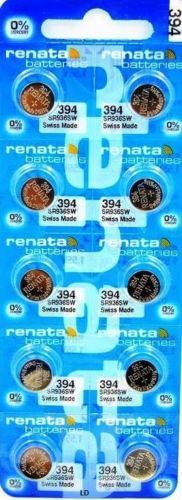 394 RENATA WATCH BATTERIES SR936SW (2 Pieces) New packaging Authorized Seller