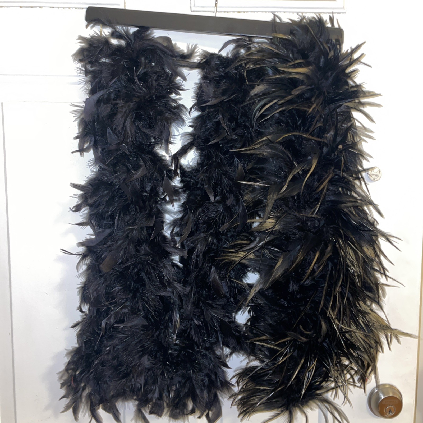 Lot of 2 Authentic Genuine Real Feather Boas Costume Accessory Runway Boa VTG