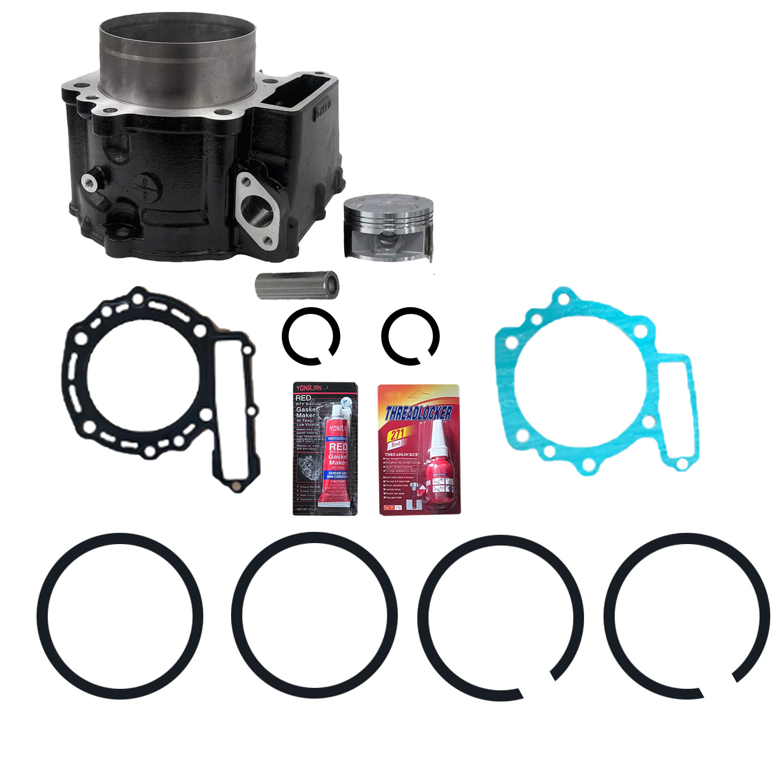 Cylinder Parts 100mm Bore 4 Stroke Kit For Kawasaki KLR 650 Motorcycle