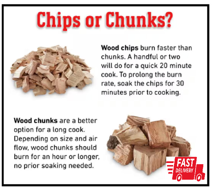 Cherry Wood Chips For Grill Outdoor Grilling BBQ Cooking Barbecue 2 lb Bag NEW